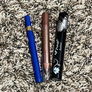 Eye trio Revlon, Amuse, and Jordana